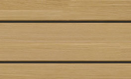 shadow-turner-oak - All Seasons Steel Buildings Close-up of horizontal wooden deck boards with narrow gaps.